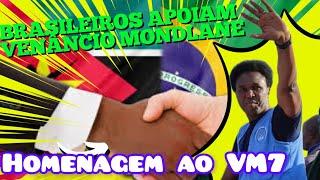 VENÂNCIO MONDLANE RECEBEU HOMEM DOS BRASILEIROS PELA PRIMEIRA VEZ EM MOÇAMBIQUE E APOIO TOTAL.