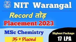 NIT Warangal MSc Placement 2023 | Part : 01 | iit jam 2023