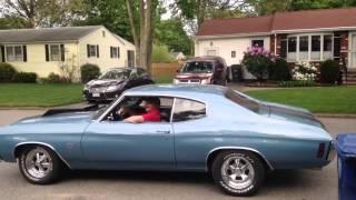 1972 Chevy Chevelle 427 SS rev hard  acceleration and peel out!