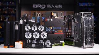 「BRO」4K Water Cooled PC Build Singularity Spectre 4 Quantum With AMD #9800x3d  .#pcbuild