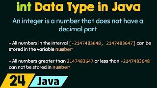 The int Data Type in Java