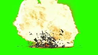 Helicopter  blast  green screen