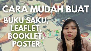 CARA BUAT LEAFLET, BOOKLET, POSTER, BUKU SAKU CANVA PHOTOSHOP...MUDAH BANGET!!!