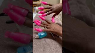 REMOVING ACRYLIC NAILS AT HOME