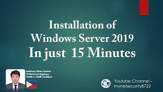 PART-5 INSTALLING WINDOWS SERVER2019 | ACTIVE DIRECTORY | DHCP | DNS | IN JUST  15 MINUTES