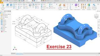 Autodesk Inventor 2023 Tutorial Exercise 23