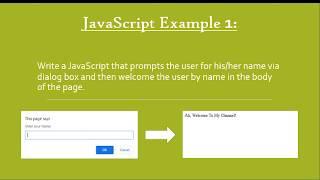 JavaScript Prompt Box - Exercise #1