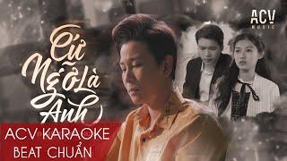 Karaoke | Cứ Ngỡ Là Anh - Đinh Tùng Huy | Beat Tone Chuẩn