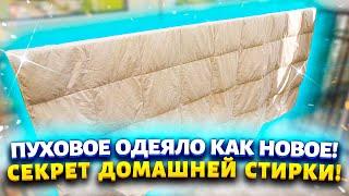 ЗАЧЕМ ПЛАТИТЬ ЗА ХИМЧИСТКУ? Как постирать пуховое одеяло, ЕСЛИ ОНО НЕ ВХОДИТ В СТИРАЛЬНУЮ МАШИНУ