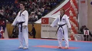 3rd WTF World Taekwondo Poomsae Championships 2008 1st Pair Q.Final Czech Republic 1