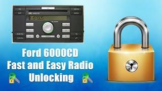 How to Find Your Ford 6000CD Radio Code/Serial - Transit/Focus/Mondeo