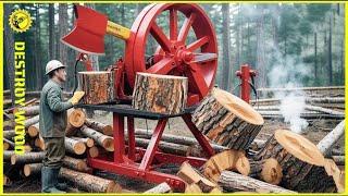 20 Fastest Automatic Firewood Processing Machine | World's Fastest Wood Cutting Chainsaw #11