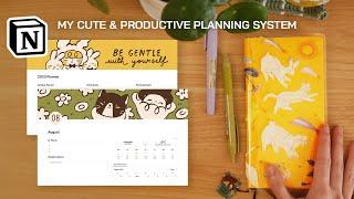 a simple planning system for the easily overwhelmed  (notion & Hobonichi Weeks)