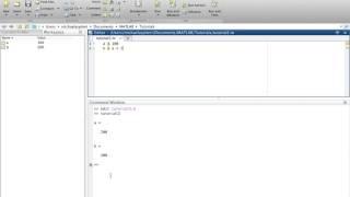 Tutorial2: Introduction to MATLAB for beginners - create/save/edit .m files!