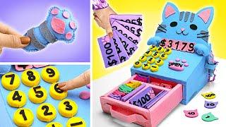 حرفة سهلة تصنعها بنفسك! كيفية صنع صندوق نقود لطيف للقطط من الفوم واللباد! 