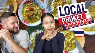 Local Phuket Breakfast with PHUKET LOCAL THAI - Khanom Jeen Jae Liew Phuket