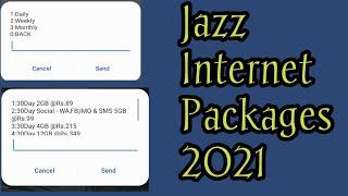 Jazz internet Packages 2021| jazz package codes