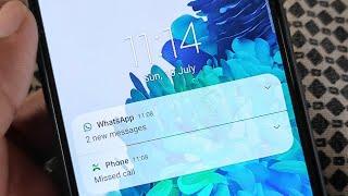 How to hide notifications on lock screen in samsung mobile | Hide messages on Lock Screen