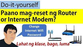 Paano mag reset ng router at magpalit ng password | Lahat ng klase/luma o bago