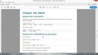 40. Basic Concepts of MySQL Database (ENUM)