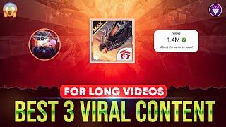 These 3 Content Getting Views In Millions | Free Fire Long Video Content - Vijay Gfx