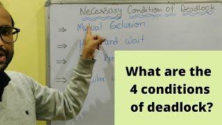 What are the 4 conditions of deadlock? Hindi - Operating System Tutorial-29