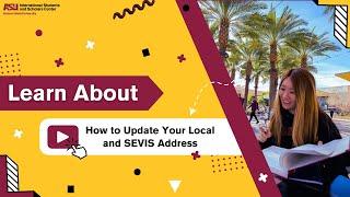 How to Update your Local and SEVIS Address