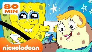Губка Боб | Назад в школу с "Губка Боб"!  | 60+минутная подборка | Nickelodeon Cyrillic