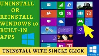 Uninstall Default apps Windows 10 | LotusGeek
