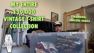 MY $30,000 VINTAGE T-SHIRT COLLECTION (Obscure Grails, Travis Scott’s personal tees & more )