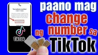 paano mag change ng cellphone number sa TikTok account 2023 | how to change tiktok number