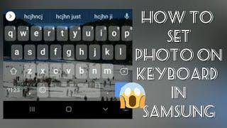 How to set photo on keyboard in Samsung phone | SR27 SOLUTIONS