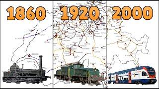 Die Entwicklung des Eisenbahnnetzes in der Schweiz