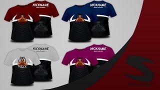 Slow Design || Speed Art || Camisas e-sports Nyze Gaming