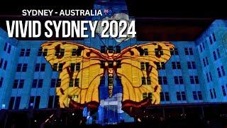 VIVID SYDNEY 2024 4K | Opera house, MCA, the Harbour bridge and ASN Co building