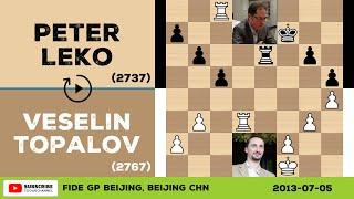 Veselin Topalov vs Peter Leko - 2013-07-05 - FIDE GP Beijing - Chess Game No Commentary