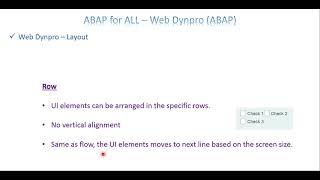 Video 3: Web Dynpro - UI Layouts