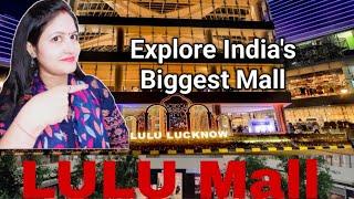 Biggest mall in India LuLu mall Lucknow LuLu Hypermarket In LuLu Mall Lucknow .