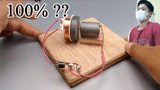Real or Fake? #I make free electric generator using magnet with motor