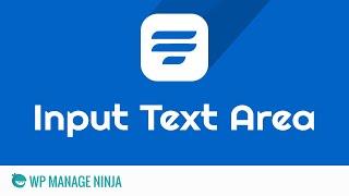 Text Area Input Field in WP Fluent Form WordPress Plugin