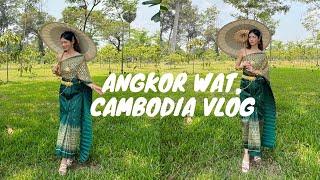 Cambodia Travel Vlog | Siem Reap Part 1, Exploring Angkor Wat, Khmer Traditional Dress, Speak Khmer