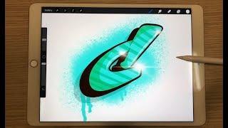 How to Draw Graffiti with Procreate #11 - Tutorial by Simon Dee