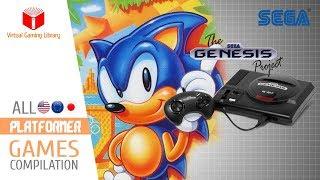 All SEGA Genesis/Mega Drive Platformer Games Compilation - Every Game (US/EU/JP/BR)