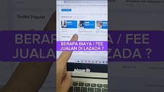 BIAYA FEE JUALAN DI LAZADA