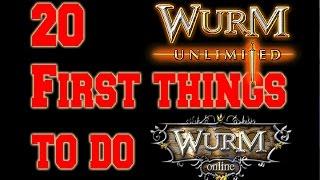 Wurm Unlimited Wurm Online | 20 first things to do