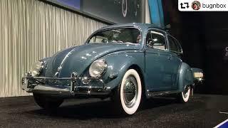2021 Gooding and Company auction 1957 Vw beetle and Allstate trailer Most expensive beetle sold.