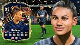 93 TOTS SBC Rodman is the FINESSE SHOT QUEEN!!  FC 24 Player Review