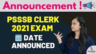 PSSSB Clerk 2021 | Exam Date Announced | Mehnti Bachay