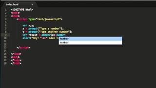 Javascript Tutorial - Using the prompt() and Number() functions