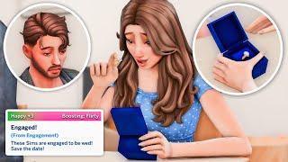 REALISTIC ROMANCE IN THE SIMS 4! TABLE PROPOSALS, BED MAKEOUT, CUDDLE FROM BEHIND & MORE